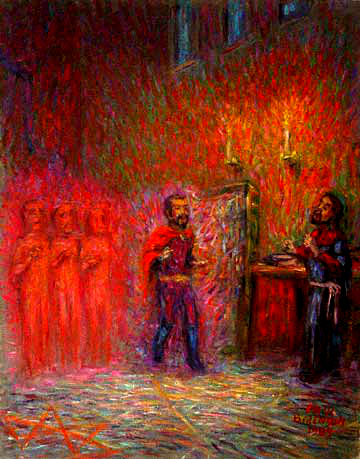 360x459 Mephistopheles Appears To Faust Faust Paintings And Prints By Paulb - Mephistopheles Painting