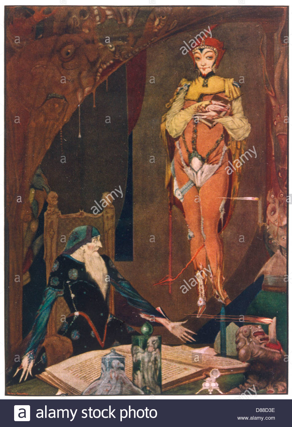 951x1390 Faust And Mephistopheles Stock Photo 56734258 - Mephistopheles Painting