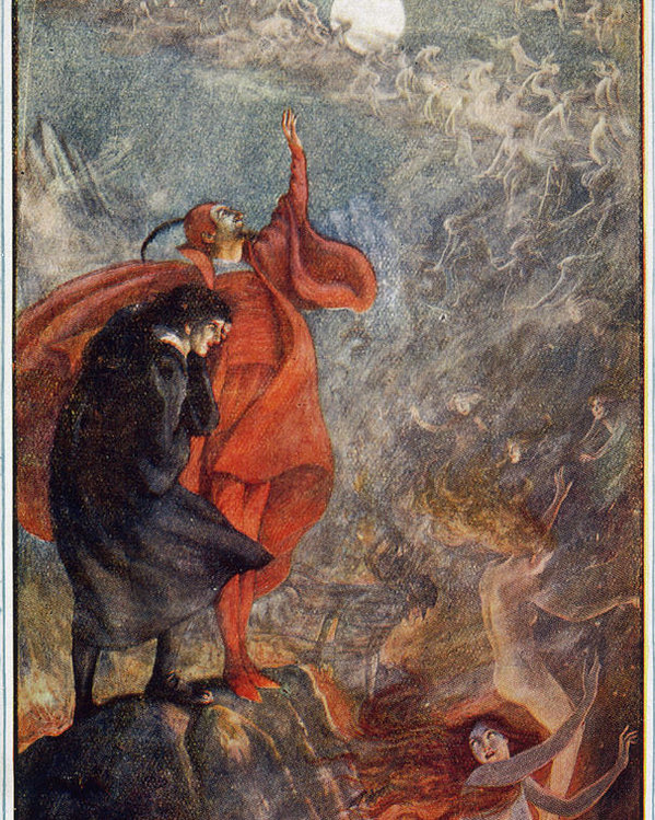 599x749 Faust With Mephistopheles Poster By Mary Evans Picture Library - Mephistopheles Painting