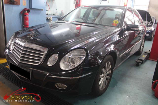 640x427 Mercedes Benz E200k With Full Car Spray Painting With Zetough - Mercedes Benz Painting