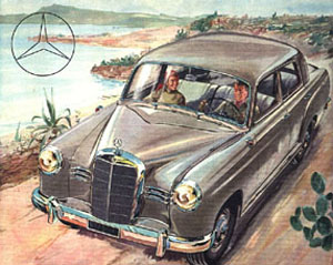 300x239 Mercedes Benz Ponton Sales Brochures And Pamphlets - Mercedes Benz Painting