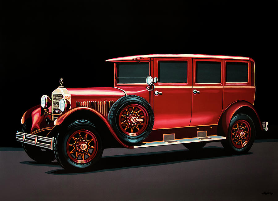 900x651 Mercedes Benz Typ 300 Pullman Limousine 1926 Painting Painting By - Mercedes Painting