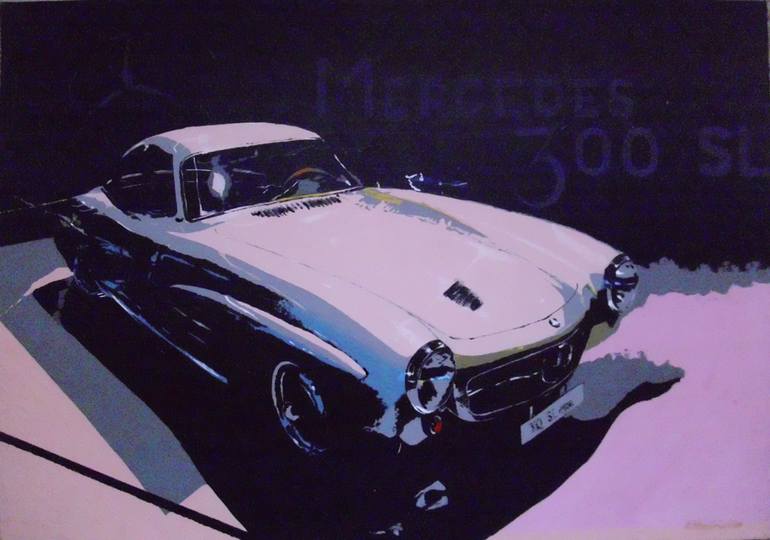 770x540 Saatchi Art Mercedes Painting By Nikolina Steinbruckner - Mercedes Painting