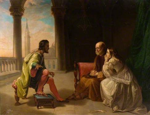 486x374 Is This A Scene - Merchant Of Venice Painting