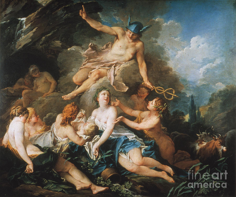 900x751 Boucher Mercuryacchus Painting By Granger - Mercury Painting
