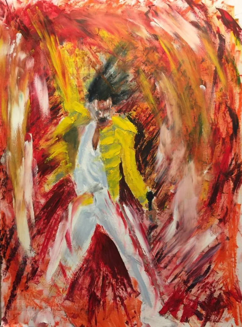 770x1040 Saatchi Art Freddie Mercury Painting By Ryan Louder - Mercury Painting