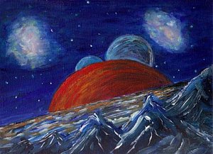 300x217 Planet Mercury Paintings Fine Art America - Mercury Planet Painting