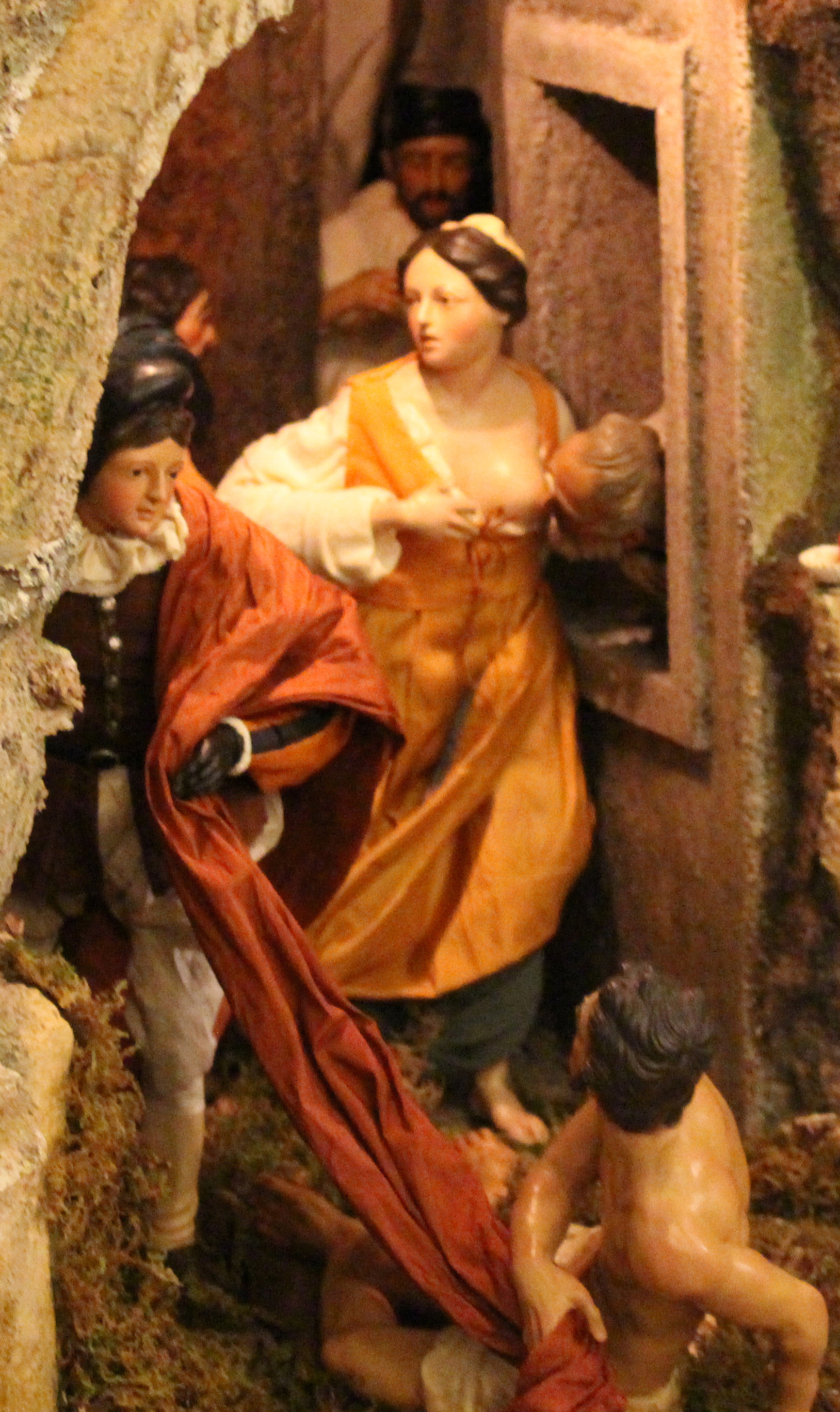 1628x2736 Nativity Of Mercy Neapolitan Display On Les Evokes Theme Of Holy - Mercy Painting