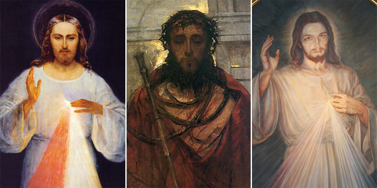 1200x600 St Faustina And Brother Albert, Divine Mercy Images Aleteia - Mercy Painting