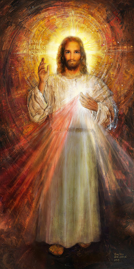 450x900 The Divine Mercy, Jesus I Trust In You - Mercy Painting
