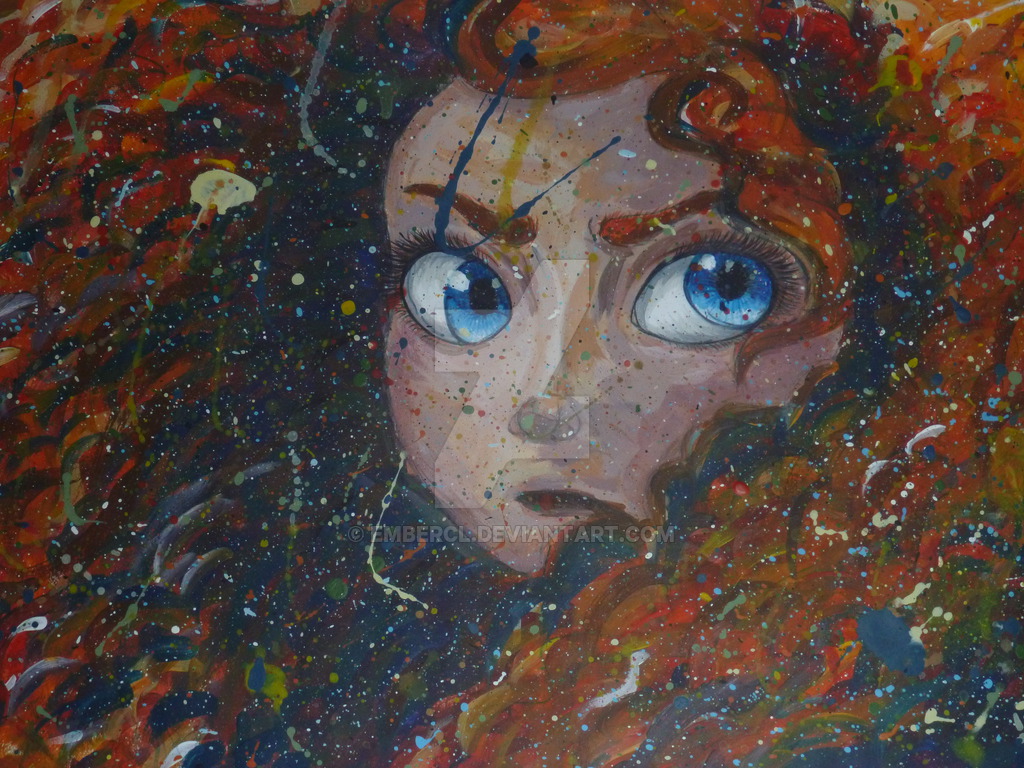 1024x768 Merida Painting 2 By Embercl - Merida Painting