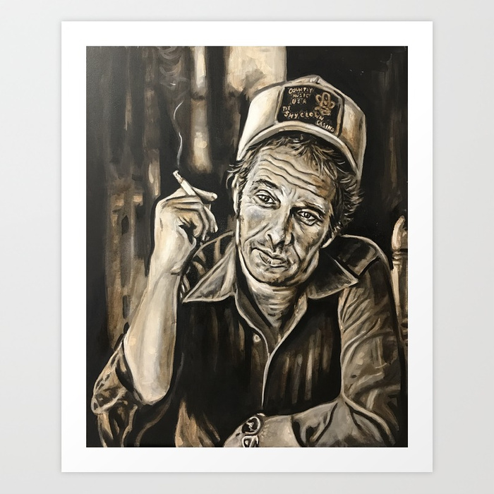 700x700 Merle Haggard Art Print By Buddyowens Society6 - Merle Haggard Painting