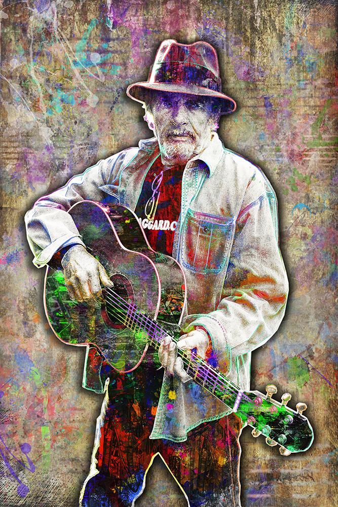667x1000 Merle Haggard Poster, Merle Haggard Gift, Merle Haggard Colorful - Merle Haggard Painting