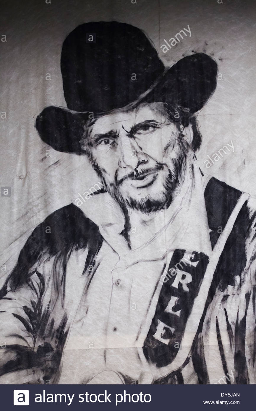 866x1390 Usa, Oklahoma, Muskogee, Oklahoma Music Hall Fame, Painting - Merle Haggard Painting