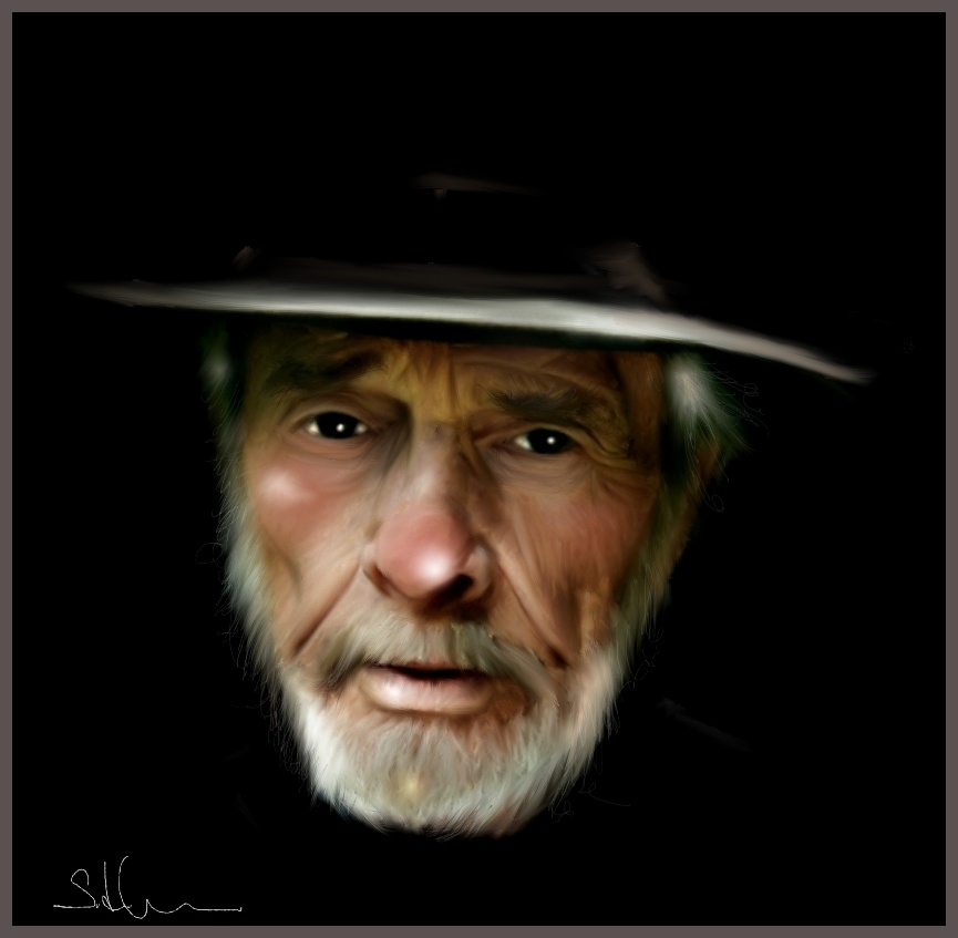 865x847 Salvatoredechiricofamousfaces - Merle Haggard Painting