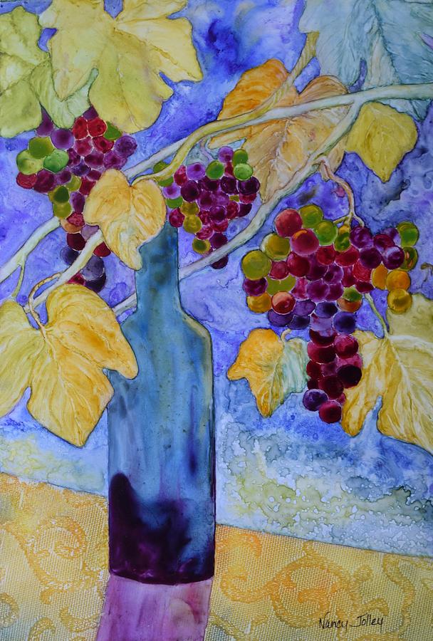 608x900 Merlot Painting By Nancy Jolley - Merlot Painting