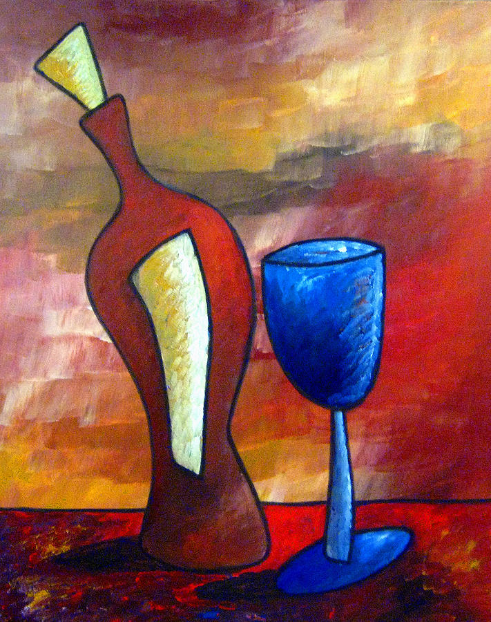 711x900 Merlot Painting By Tom Fedro - Merlot Painting