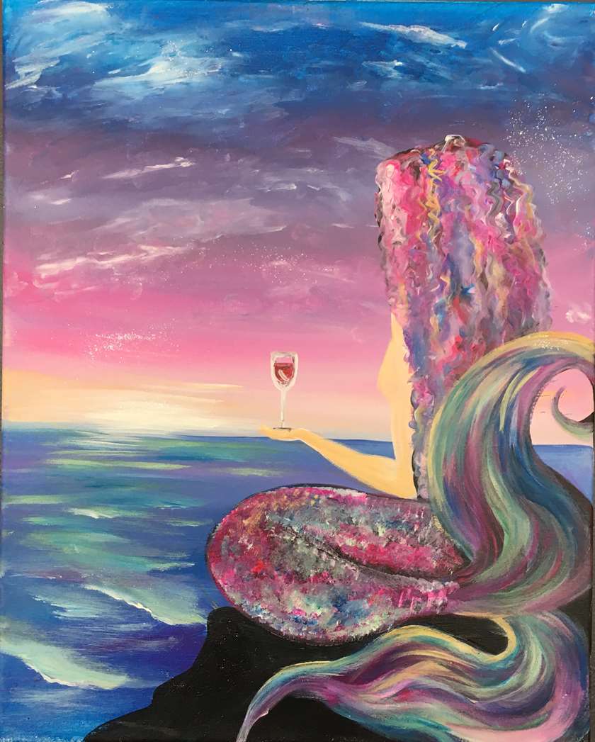 840x1047 Majestic Mermaid - Mermaid Painting