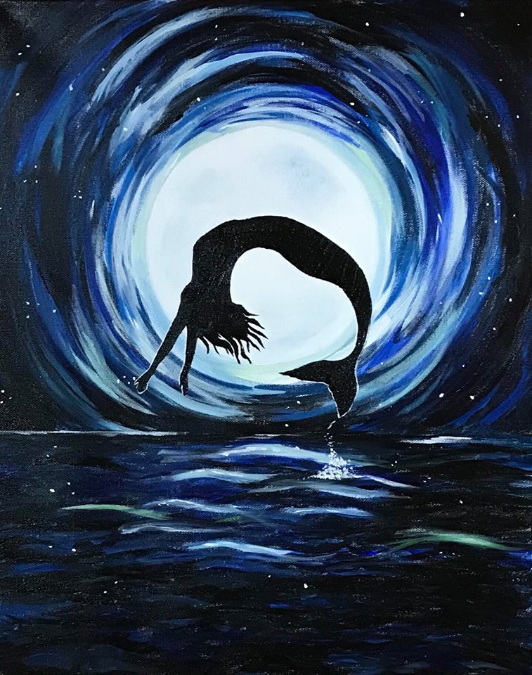 757x960 Mermaid Paint Workshop - Mermaid Painting
