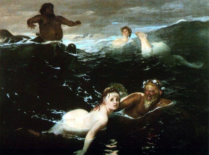 700x517 Mermaids - Mermaid Painting Classical
