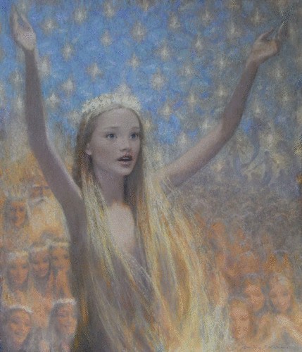 429x500 Beautiful Paintings Of Women Jessica Libor - Mermaid Painting Classical