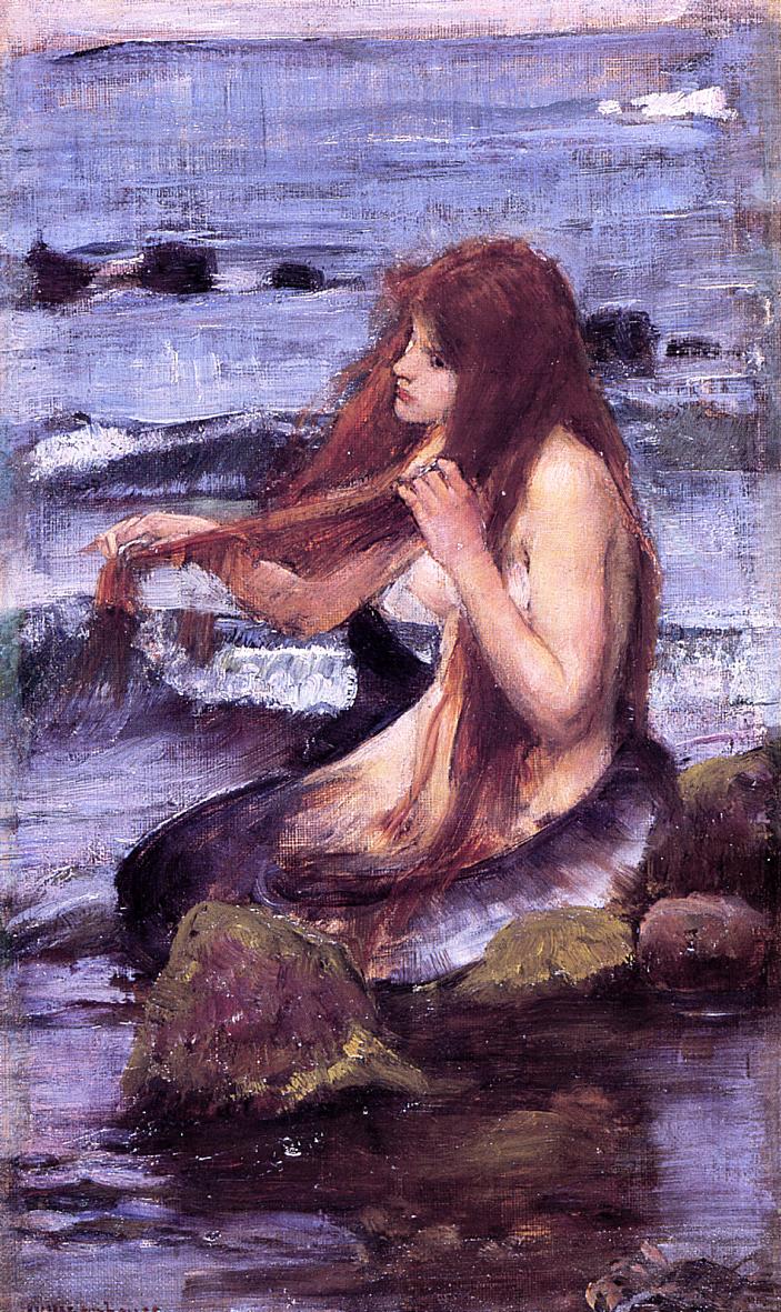 703x1181 Filejohn William Waterhouse - Mermaid Painting Classical