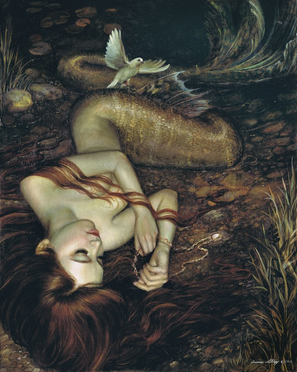 600x750 Atargatis By Pinkparasol - Mermaid Painting Famous