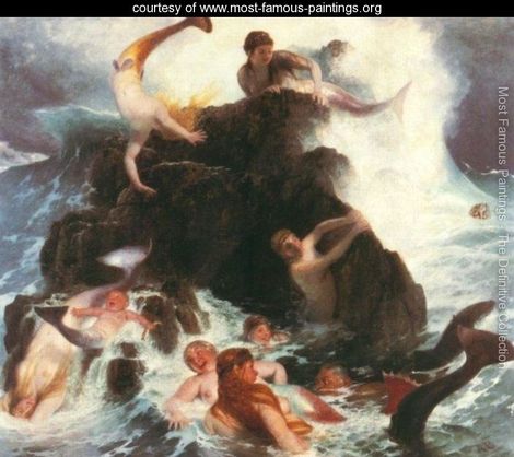 470x418 The Playermermaids - Mermaid Painting Famous