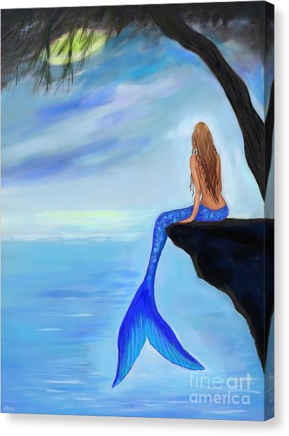 413x622 Famous Mermaid Canvas Prints - Mermaid Painting Famous