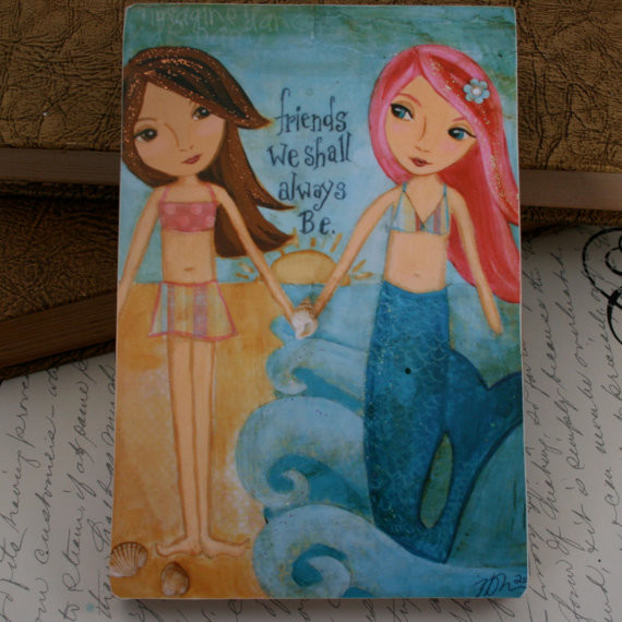 570x570 Mermaid Paintings For Kids - Mermaid Painting For Kids