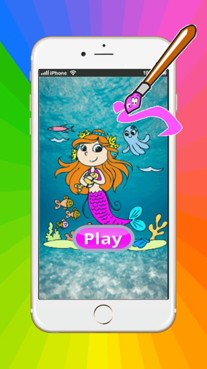 422x750 Games Princess Mermaid Coloring Book Art Padeasy Painting - Mermaid Painting Games