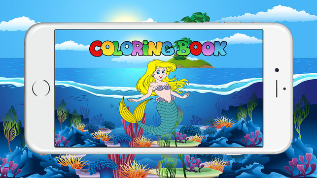643x362 Mermaid Princess Coloring Book For Kids Painting On The App Store - Mermaid Painting Games