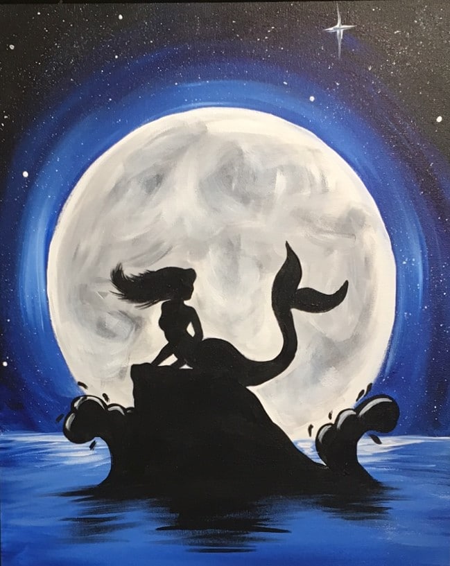 649x817 Mermaid Canvas Painting Brushstrokes N More - Mermaid Painting Images