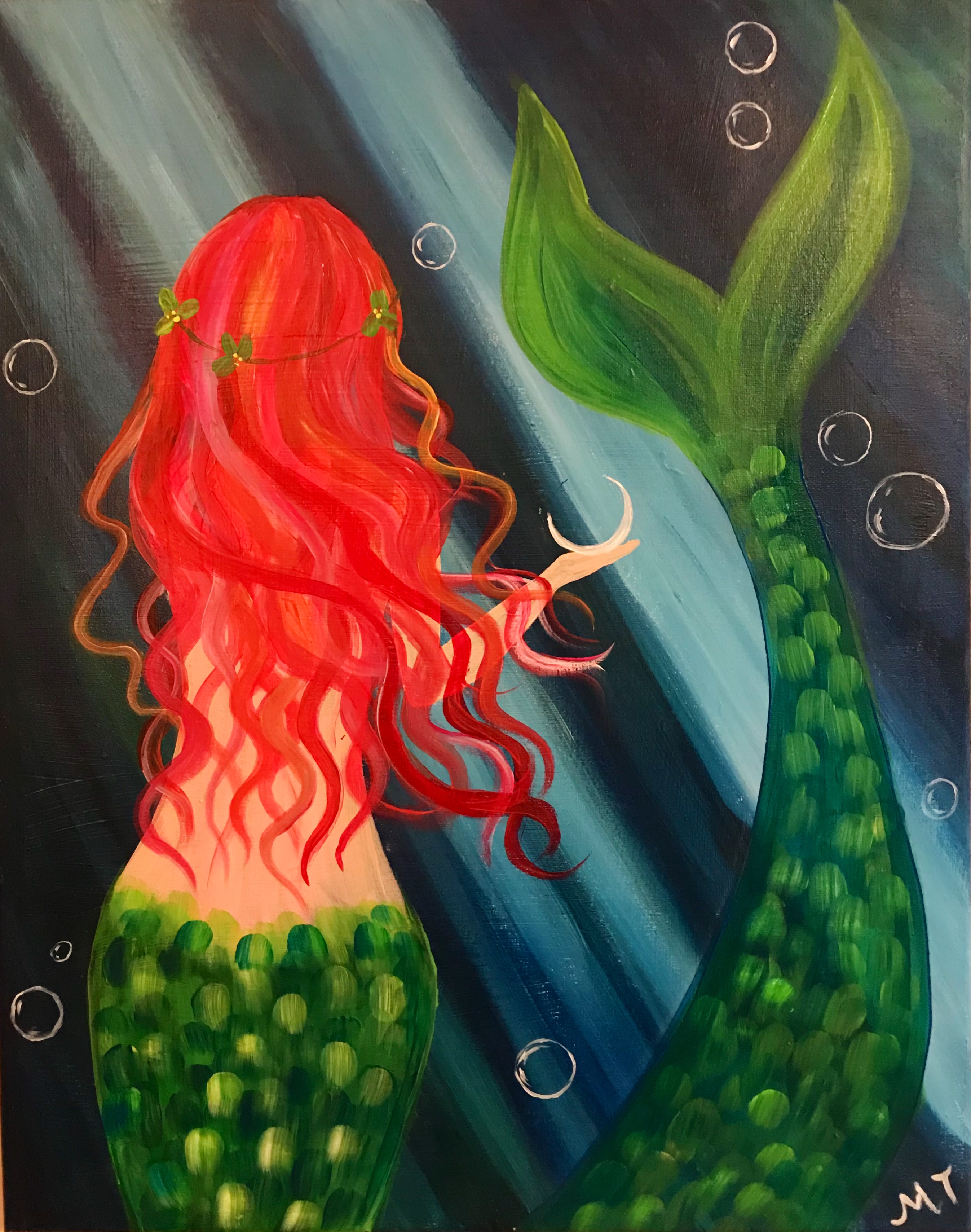 Mermaid Painting Images at PaintingValley.com | Explore collection of ...