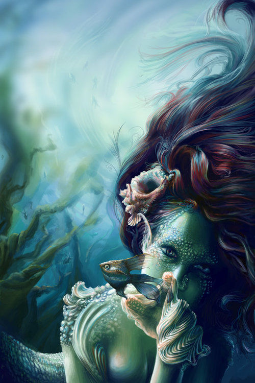 500x750 Painted Mermaid Pictures, Photos, And Images For Facebook, Tumblr - Mermaid Painting Images