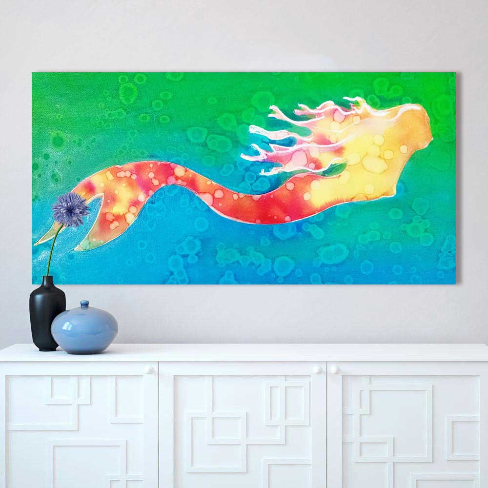 1000x1000 Mermaid Oil Painting Canvas - Mermaid Painting On Canvas