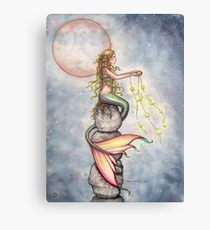 210x230 Mermaid Painting Amp Mixed Media Canvas Prints Redbubble - Mermaid Painting On Canvas
