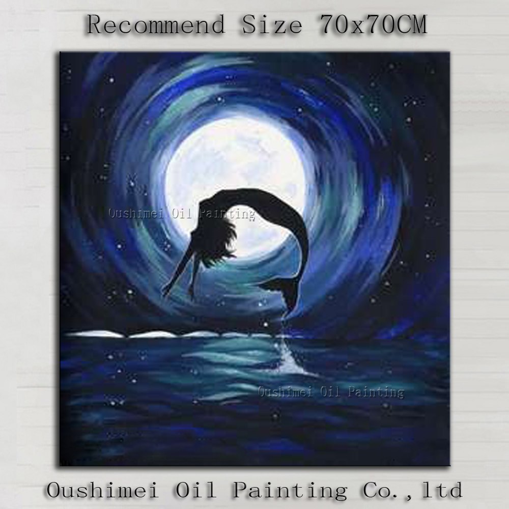 1000x1000 Buy Mermaid Canvas Artists And Get Free Shipping - Mermaid Painting On Canvas