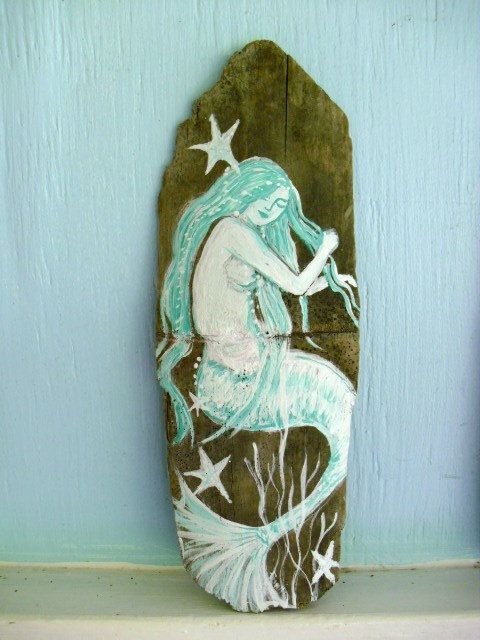 480x640 Mermaid Home Decor Fresh With Photos Of Mermaid Home Ideas - Mermaid Painting On Wood