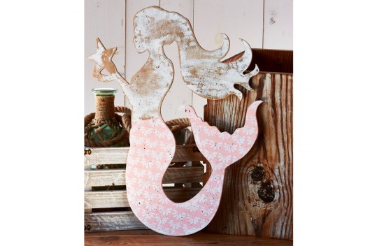 539x352 Painted Mermaid Decor A.c. Moore - Mermaid Painting On Wood