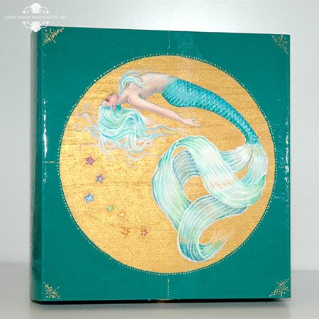 450x450 Anne Marie Broughton Fine Art And Jewellery - Mermaid Painting On Wood