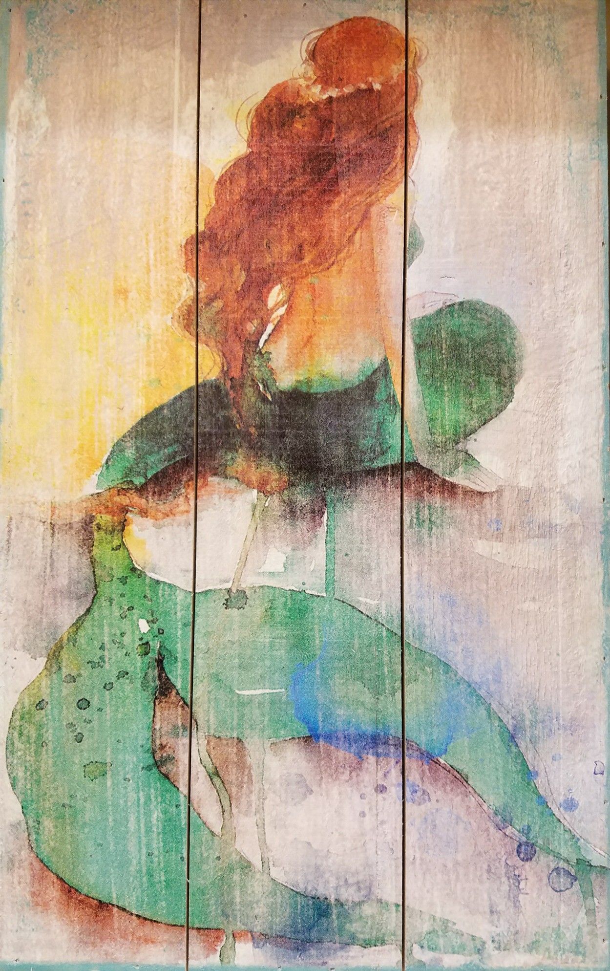 1249x1987 Best Mermaid Mermaid Painting On Reclaimed Wood. Painting - Mermaid Painting On Wood