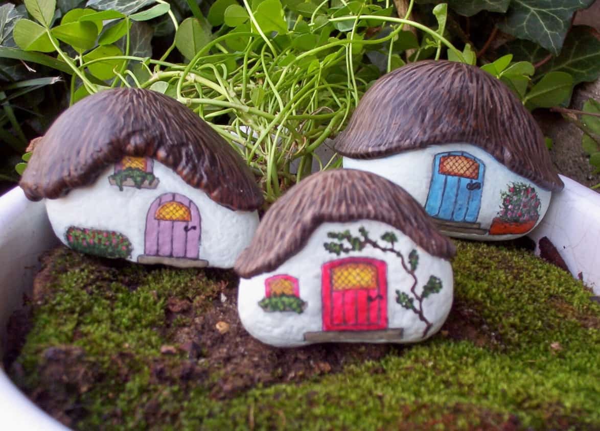 1174x844 Painted Rock Fairy Houses Top Pins Best Ideas - Mermaid Rock Painting