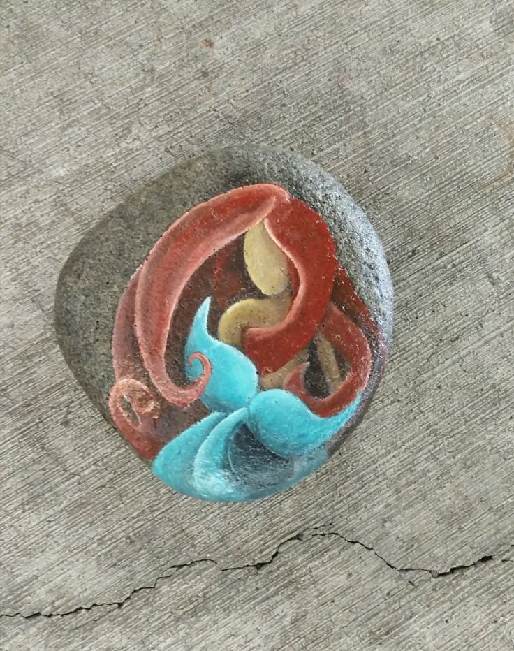 736x932 Gallery Mermaid Rock Painting, - Mermaid Rock Painting