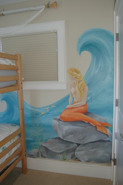 426x640 Mermaid Mural - Mermaid Wall Painting