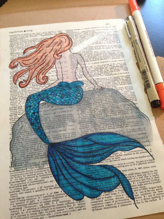 570x760 Mermaid Watercolor Painting - Mermaid Watercolor Painting