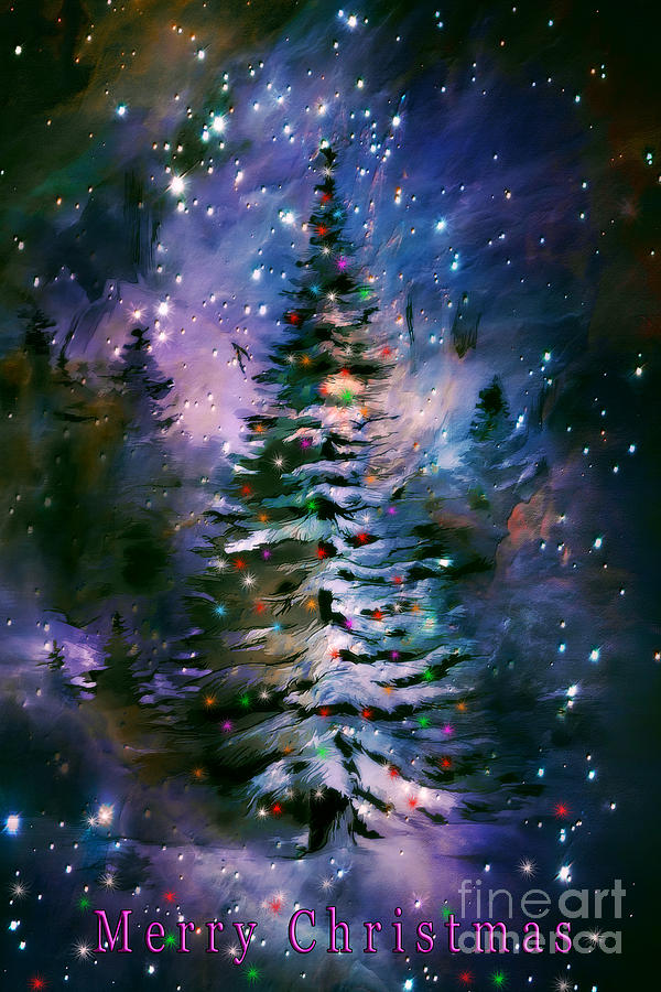 600x900 Merry Christmas Painting By Andrzej Szczerski - Merry Christmas Painting