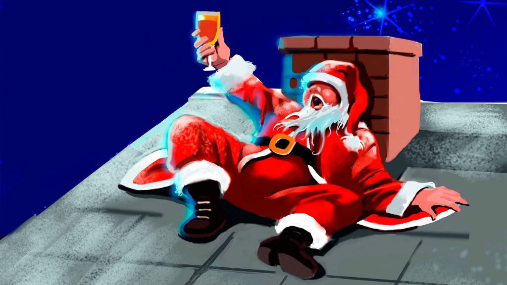 1024x576 Merry Christmas By Marcelo Romero - Merry Christmas Painting