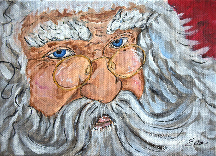 900x651 Santa - Merry Christmas Painting