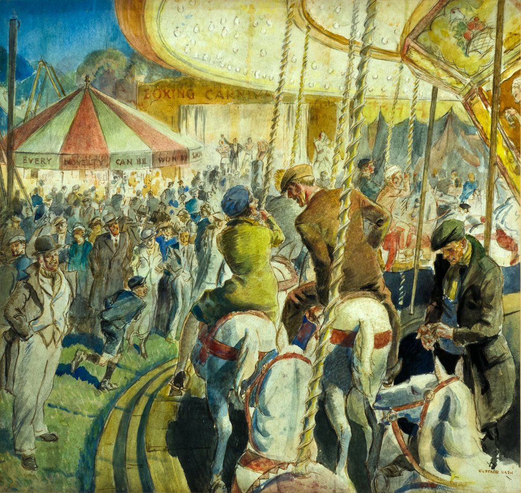 1024x969 Merry Go Round Posters Amp Prints By Eustace Nash - Merry Go Round Painting